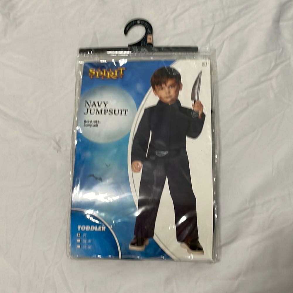 Navy Halloween Jumpsuit
